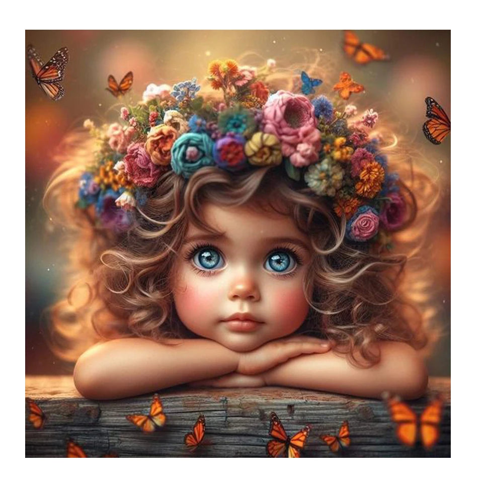 DIY Diamond Painting New 2025 Cute Little Girl and Pet Dog Full Diamond Mosaic Embroidery Art Stitch Home Decoration Craft Kit