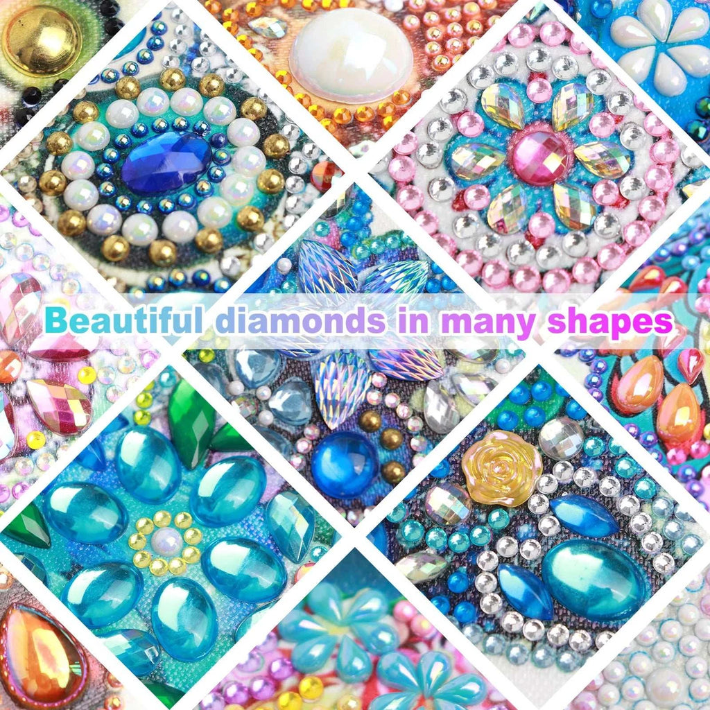 Special Shape Diamond Art Painting Kits for Adults and Beginners,DIY beauty Diamond Art Painting for Home Wall Decoration Gifts