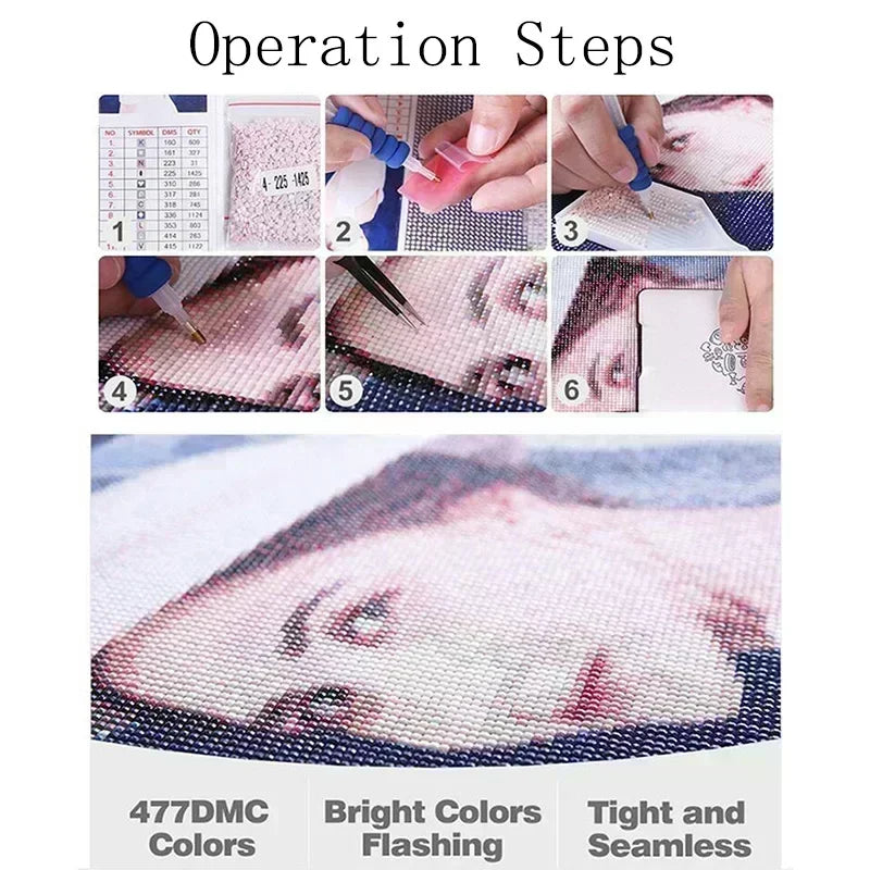 This AB 5D DIY Diamond Painting Kit Features a cartoon Christmas Castle Design and Is an Ideal Choice for Beginners.