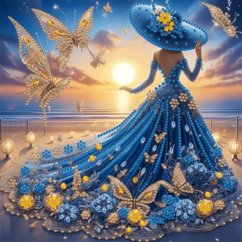 5D DIY Diamond Art Kit Special Shape Special Shaped Diamond Painting Kits 11.81 X11.81inch Partial Drill DIY Diamond Painting