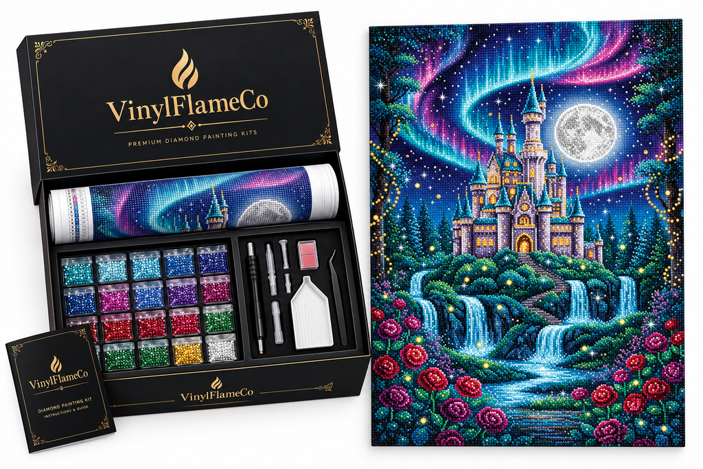 Create Your Dream Art with the Enchanted Castle Diamond Painting Kit