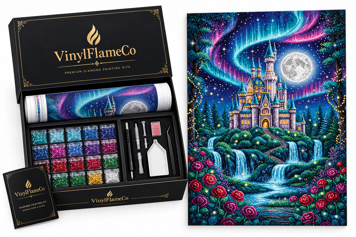 Create Your Dream Art with the Enchanted Castle Diamond Painting Kit