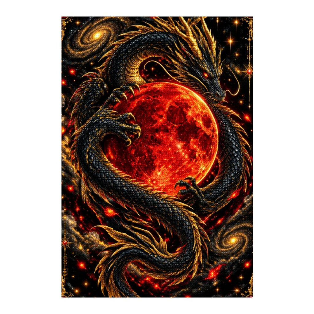 Dragon & moond diamond painting