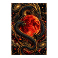 Dragon & moond diamond painting
