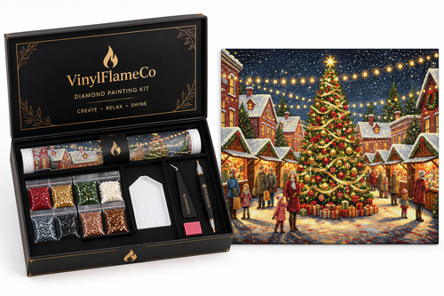 Capture the Joy of the Season with Our Christmas Market Diamond Painting Kit