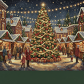 Christmas Market- Diamond Painting Kit