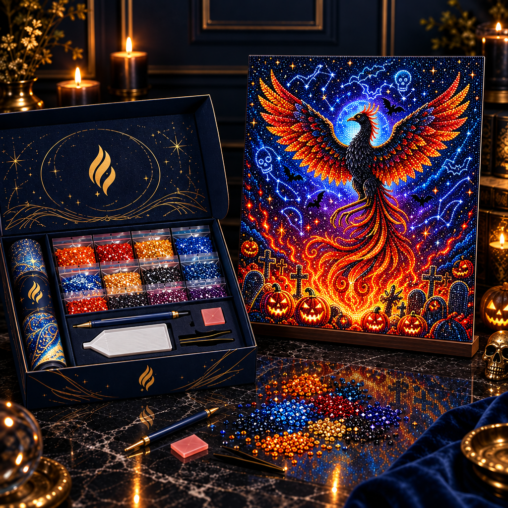 Halloween Phoenix Luxury Mockup