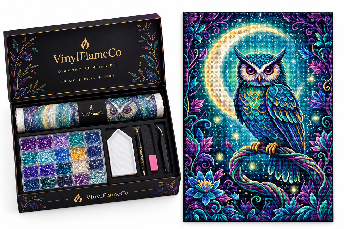 Owl Diamond Painting Kit - Ignite Your Creativity Today