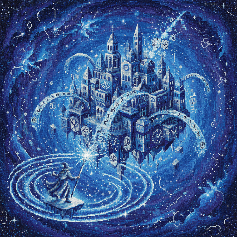 Time Frozen Wizard City - Diamond Painting Kits