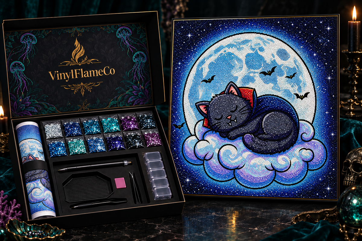 Vampire Cat Moon - Luxury Mockup