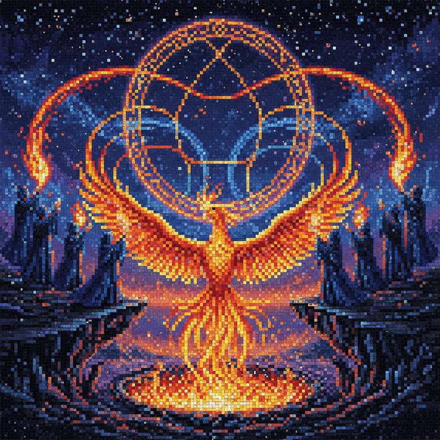 Fire Pheonix - Diamond Painting Kits
