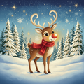 Reindeer - Diamond Painting Kit